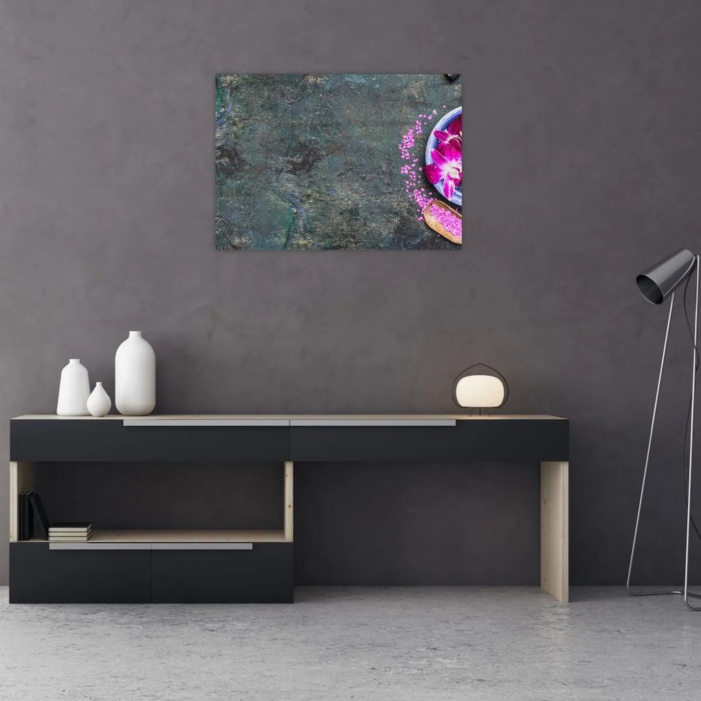 Tablou pe sticlă - Wellness (70x50 cm)