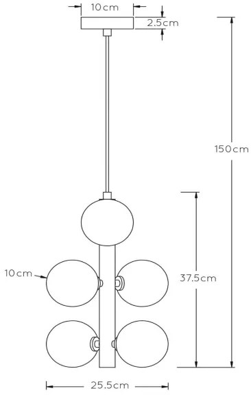 Lustră pe cablu Lucide 45474/06/30 TYCHO 6xG9/28W/230V negru