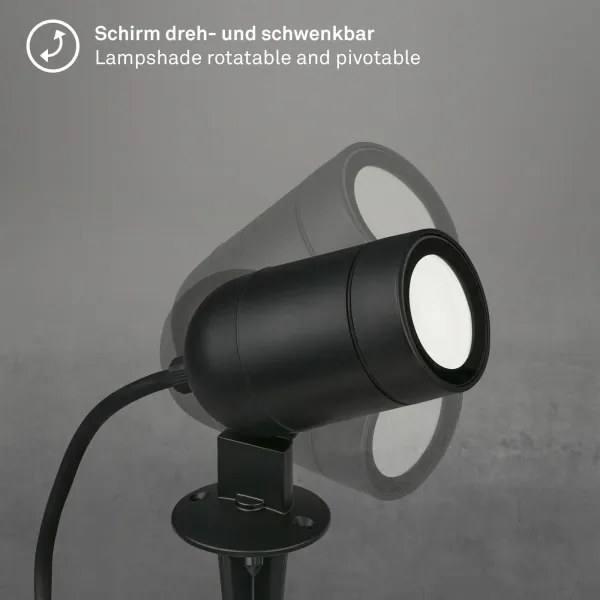 Briloner-LED RGBW corp de iluminat LED exterior dimmabil/4,4W/230V 2700/4000/6500K IP44 Wi-Fi Tuya+telecomandă