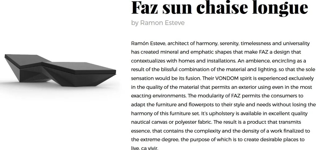 Sezlong design modern FAZ