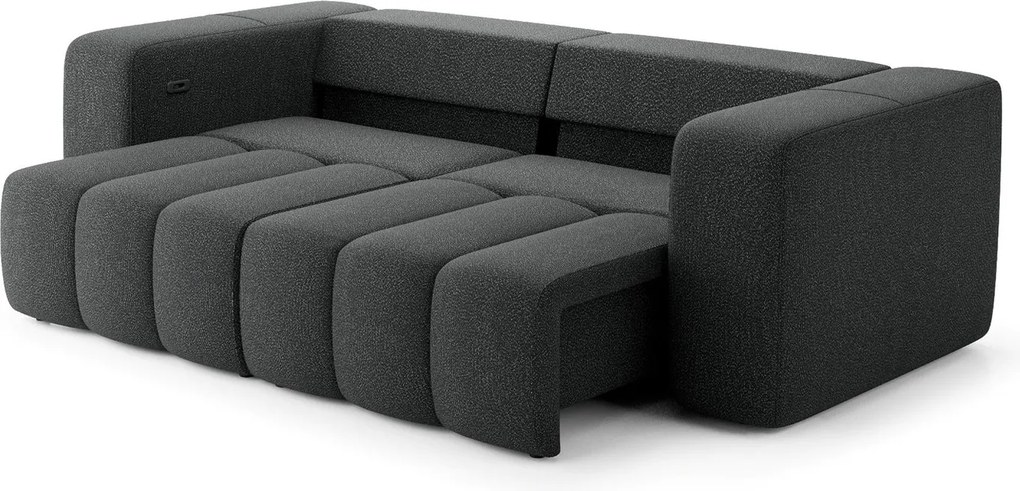 Canapea lemn masiv extensibilă electrică Bern, 273 × 115 × 90 cm