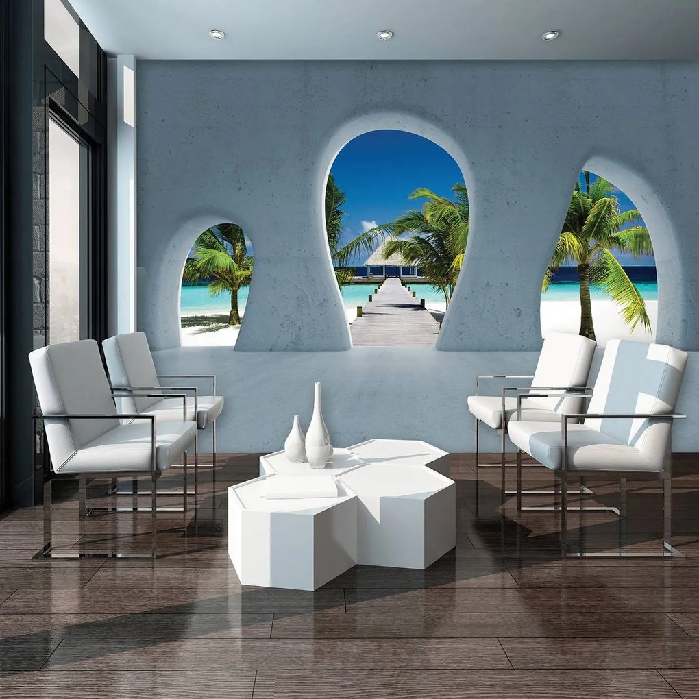 Fototapet - Privire spre Maledive (152,5x104 cm)