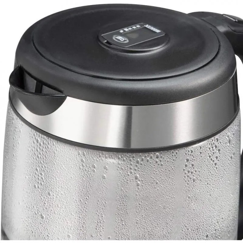 Cana electrica din sticla cu filtru Russell Hobbs Clarity 20760-57, 2200W, 1L, Iluminat, SCHOTT DURAN, Filtru BRITA, Inox