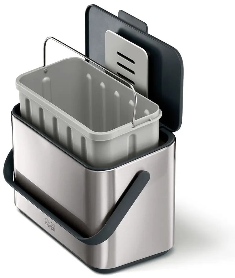Recipient pentru deșeuri compostabile argintiu 4 l Collect – Joseph Joseph