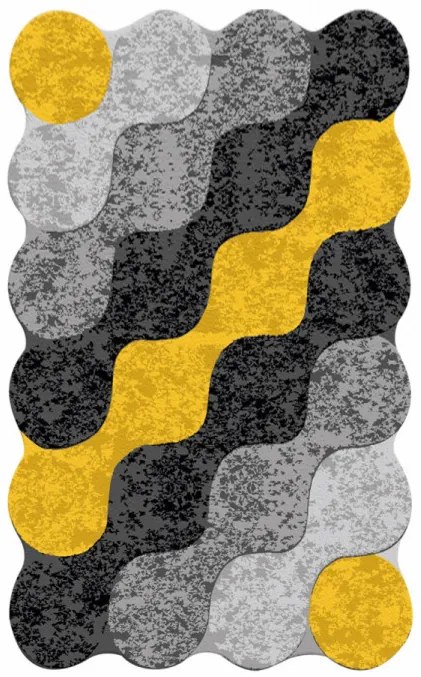 Covor Living Circle Djt, 120x180 cm, Catifea / Poliester