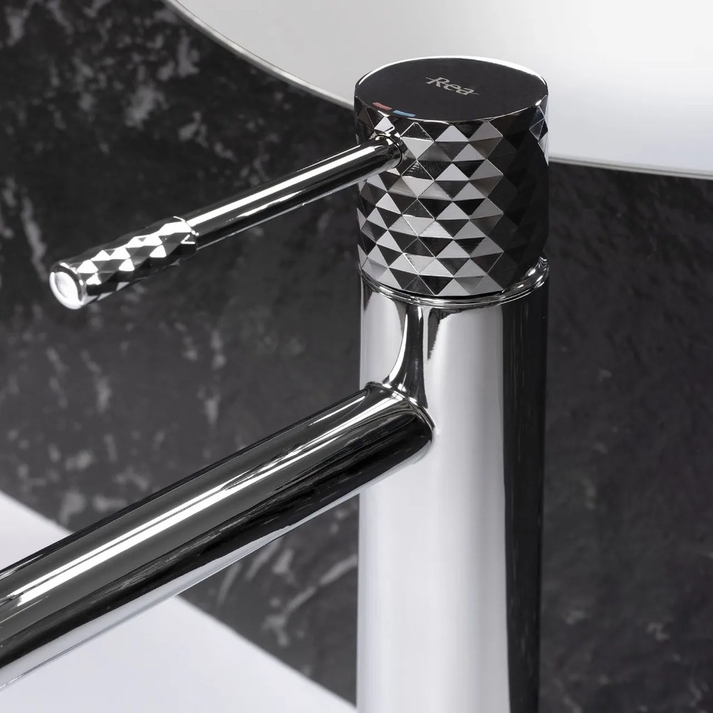 Baterie pentru lavoar Rea Lungo Diamond Crom