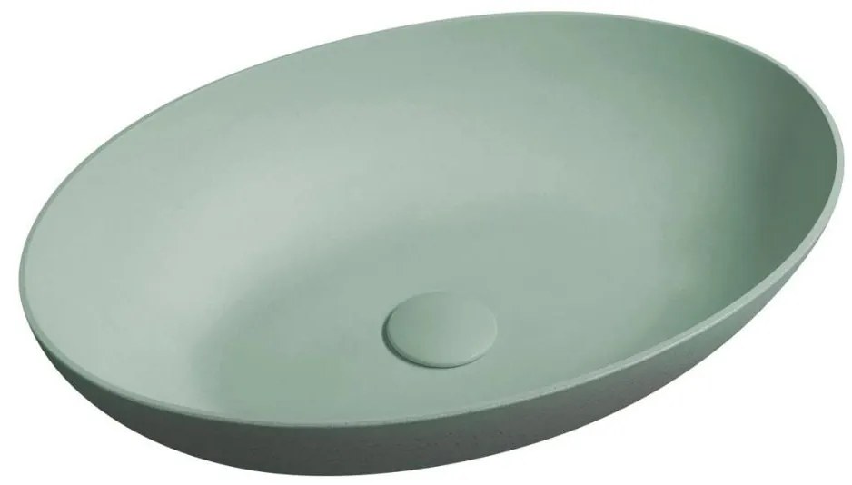 Sapho - Lavoar pentru montare pe blat FORMIGO 60 x 40 cm, beton/verde