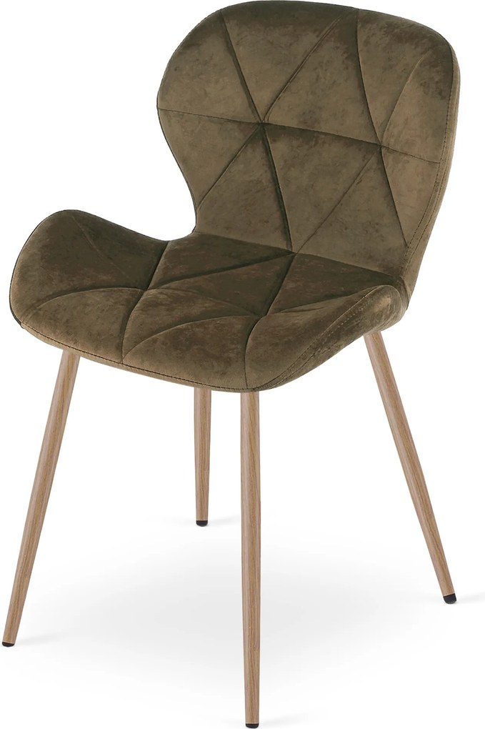 Scaun de masa MANGO VELVET, maro