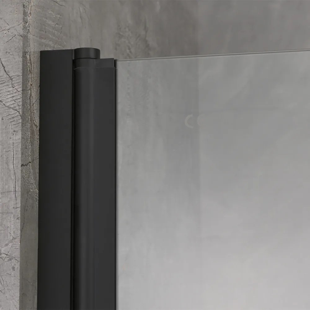 Paravan de baie Eva 70x140 cm Negru