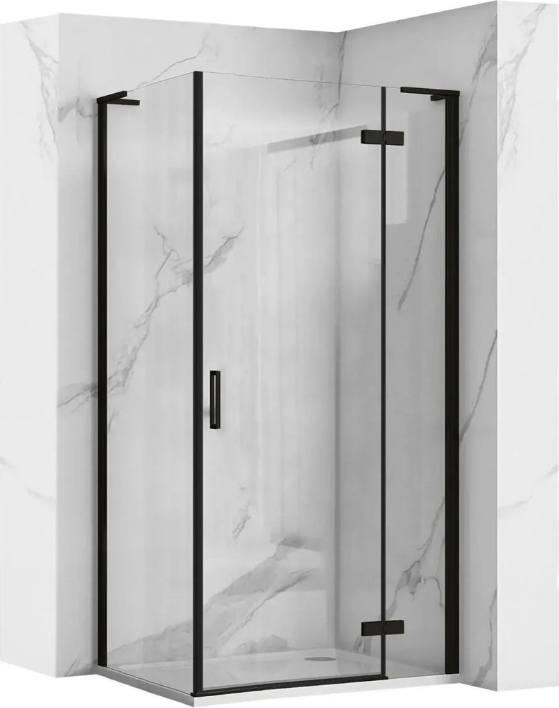 Cabina dus REA Hugo Black 80x80
