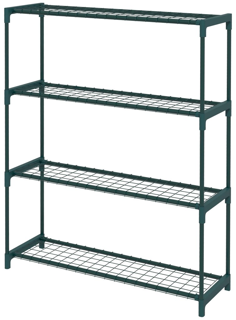 Outsunny Raft de Colț pentru Plante pe 4 Nivele, Suport Lemn pentru Expunerea Ghivecelor, Ideal Cameră sau Balcon | Aosom Romania