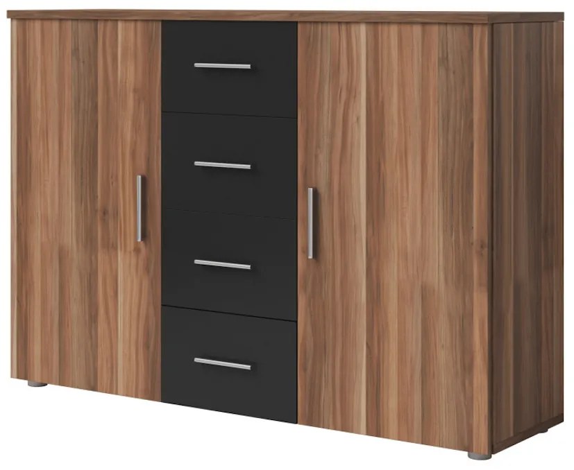 Expedo Comodă ERA (26), nuc roșu/negru