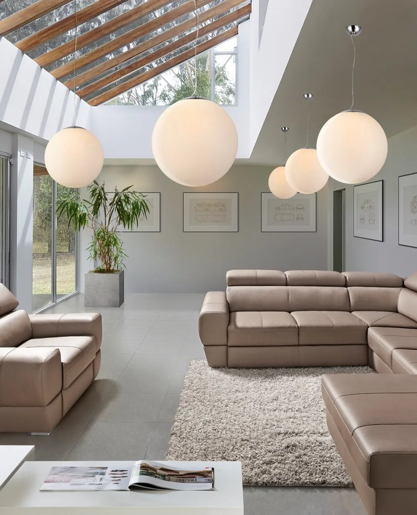 Pendul stil modern 25cm Ball alb