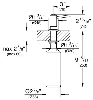 GROHE 40536000 - Dozator de săpun CONTEMPORARY, 400 ml, crom lucios