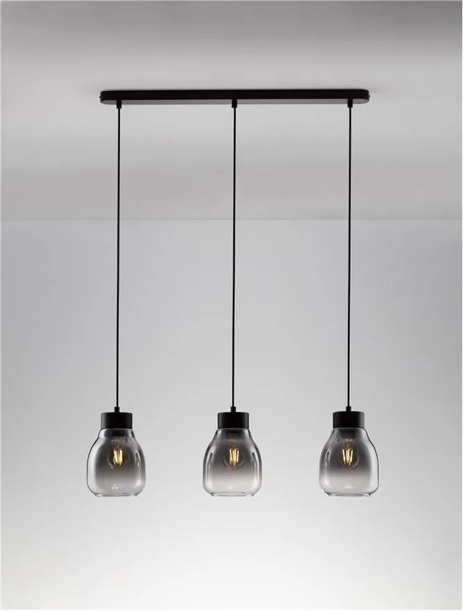 Lustra cu 3 pendule design modern Blaku