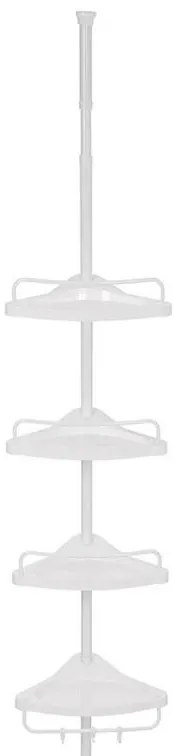 Poliță de colț pentru baie DEX, albă