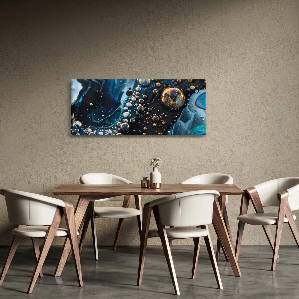 Tablou - Picături de cerneală (120x50 cm)