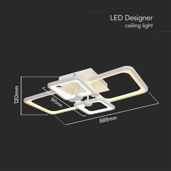 Lustră LED dimabilă aplicată LED/70W/230V 3000-6500K + telecomandă