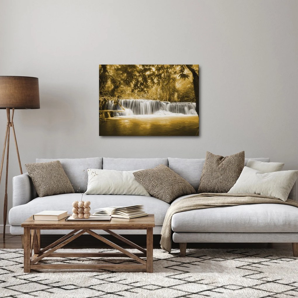 Tablou - Cascadă, de epocă (70x50 cm)