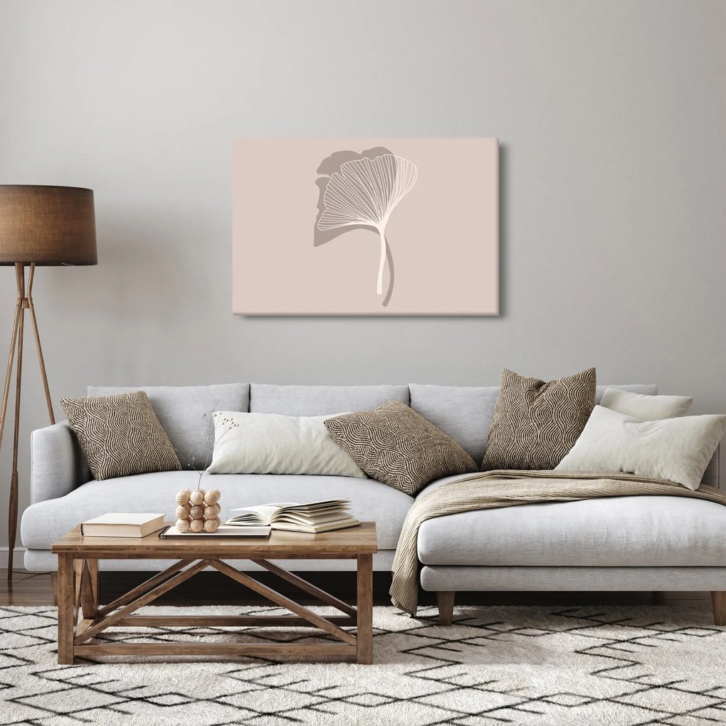 Tablou - Frunze bej N⁰4 (90x60 cm)