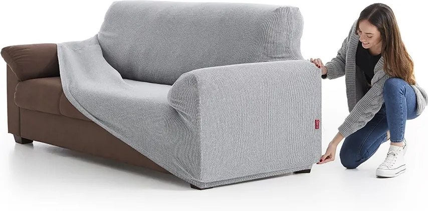 Husa Creta pentru canapea cu trei locuri, bej 180-230 cm