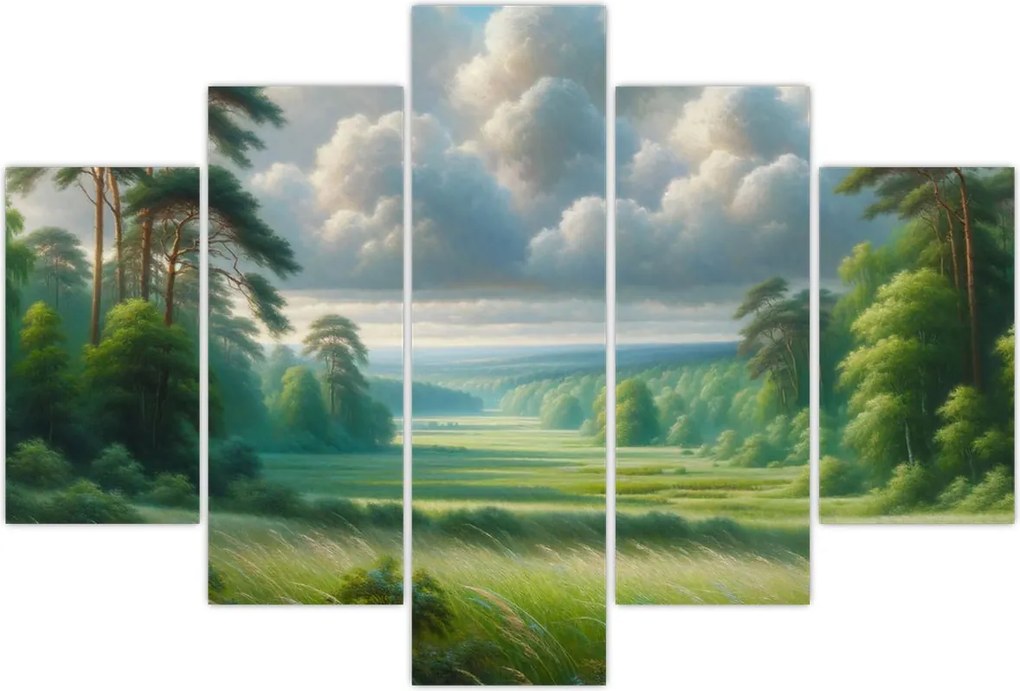 Tablou - Peisaj verde (150x105 cm)