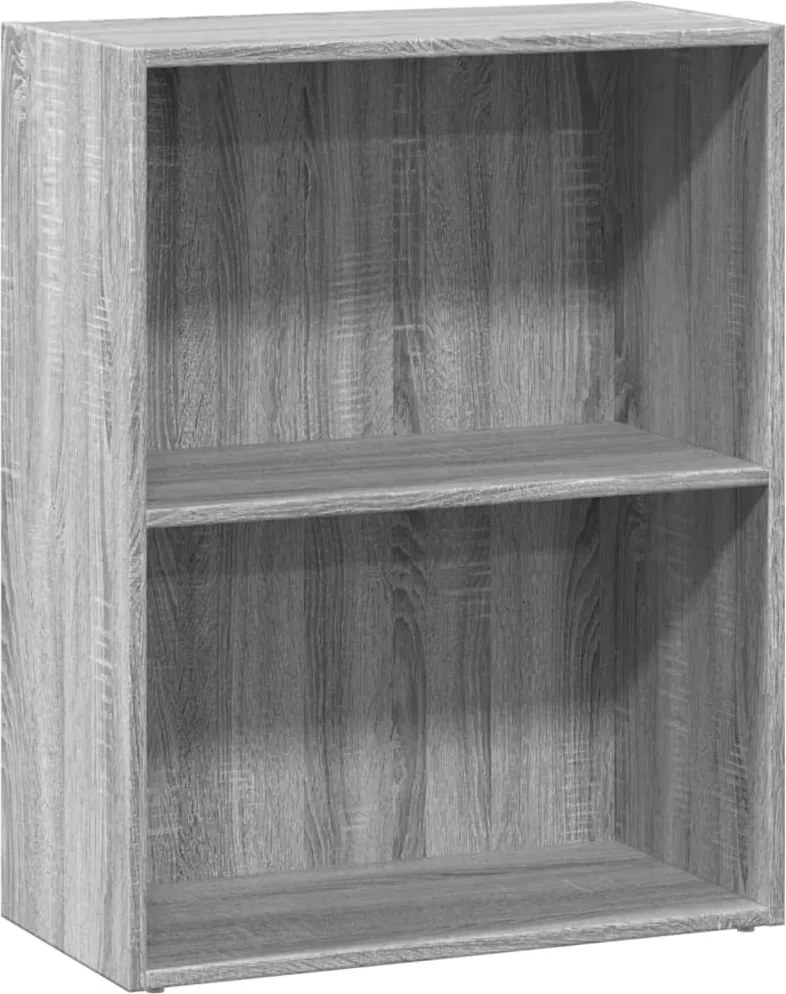 vidaXL Bibliotecă, gri sonoma, 60x30x77 cm, lemn prelucrat