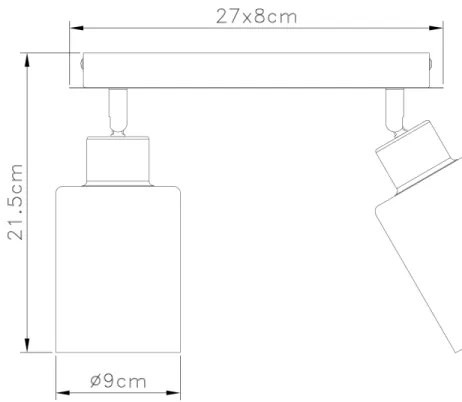 Spot Globo 15465-2 HADERA 2xE27/15W/230V