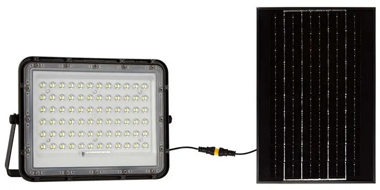 Reflector cu incarcare solara 15w 1200lm 4000k - negru