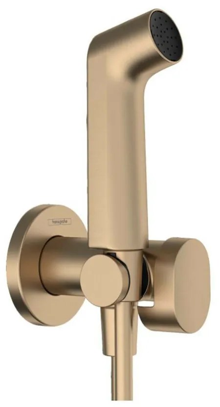 Dus igienic bronz periat Hansgrohe S EcoSmart cu 1 jet Bidette