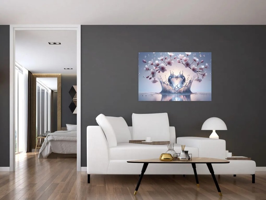 Tablou - Inimă de diamant (90x60 cm)