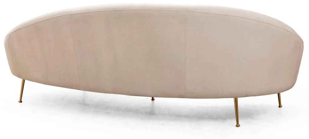 Canapea Fixa cu 3 locuri Eses Stanga - Dreapta, Bej, 255 x 85 x 120 cm