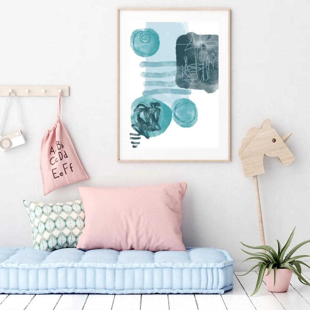 Poster - Abstracție pictată (A4)