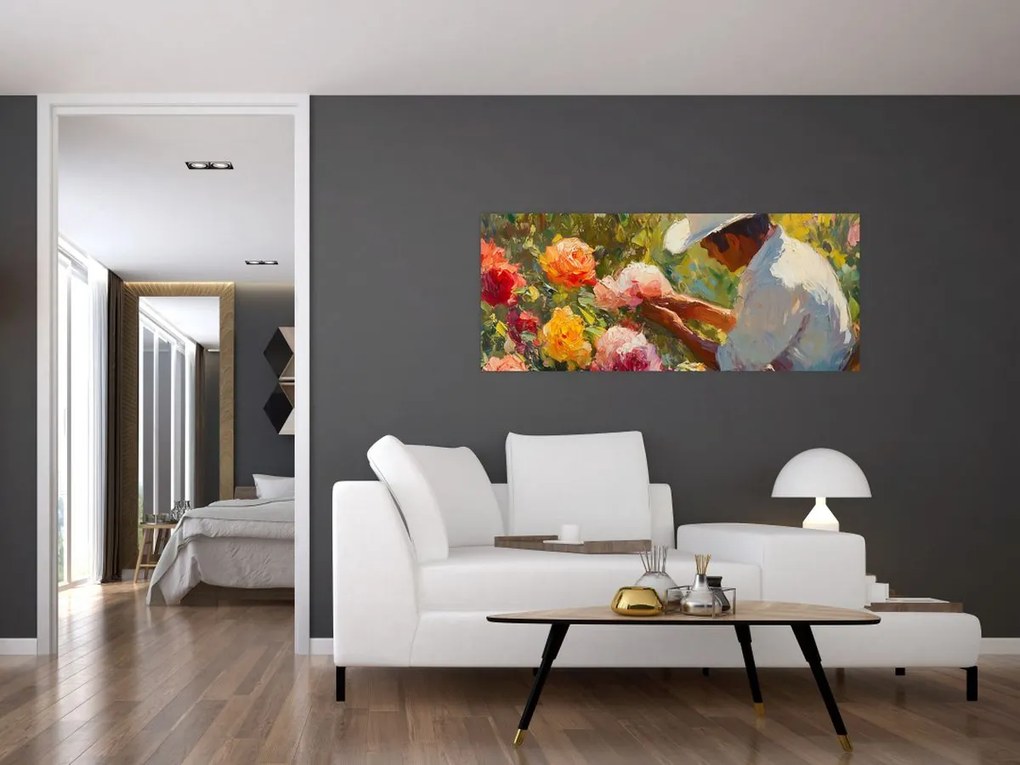 Tablou - Grădinar (120x50 cm)
