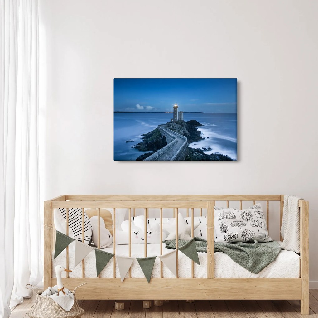 Tablou cu far și marea (90x60 cm)