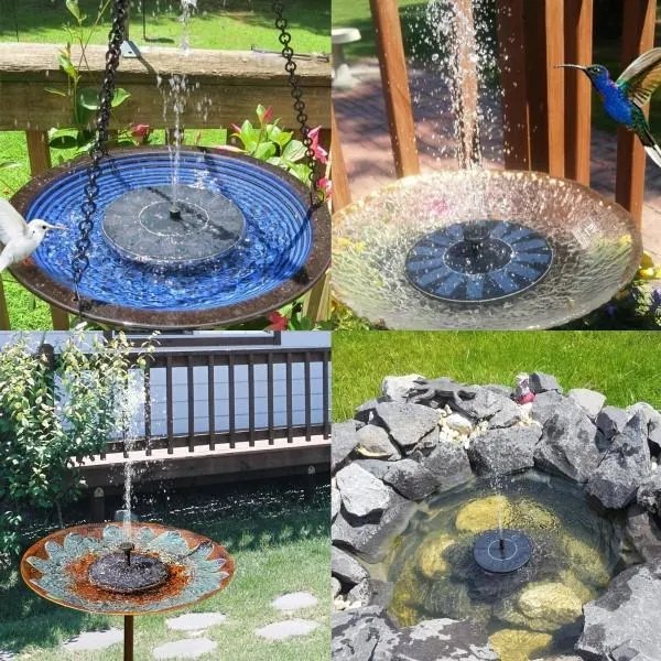 Fântână solară de grădină