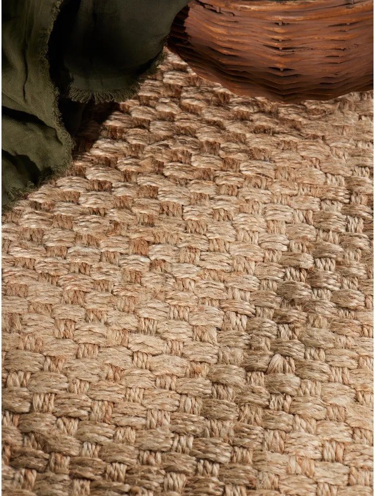 Covor tip traversă în culoare naturală reversibil/țesut manual din iută 80x200 cm Fjord – Hanse Home