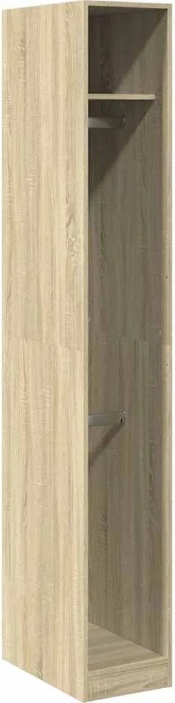 vidaXL Șifonier, stejar sonoma, 30x50x200 cm, lemn prelucrat