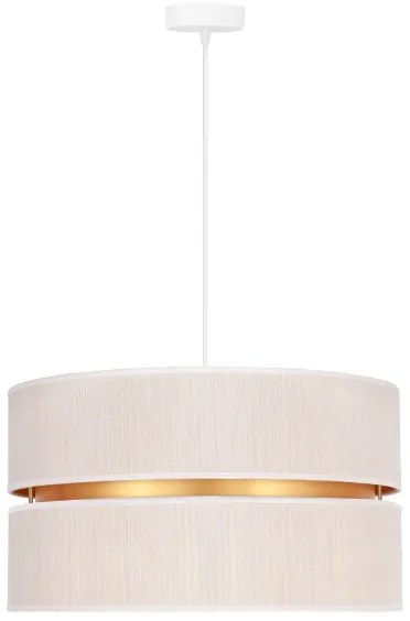 Lustră pe cablu Duolla DUO 1xE27/15W/230V d. 40 cm crem/auriu