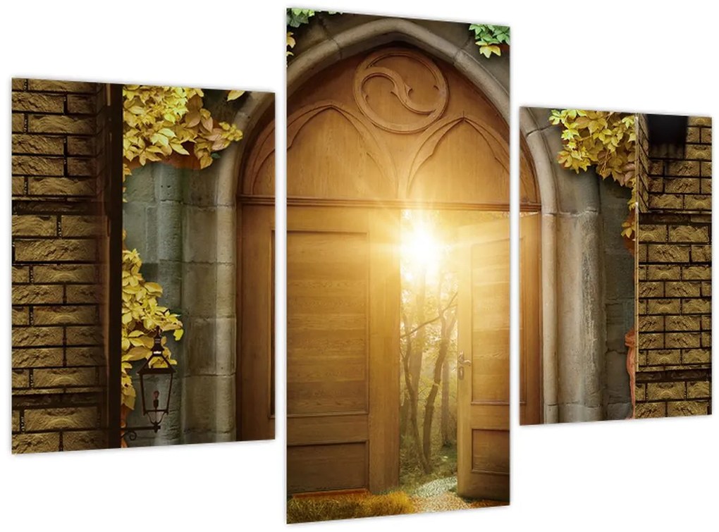 Tablou - Poarta din pădure (90x60 cm)