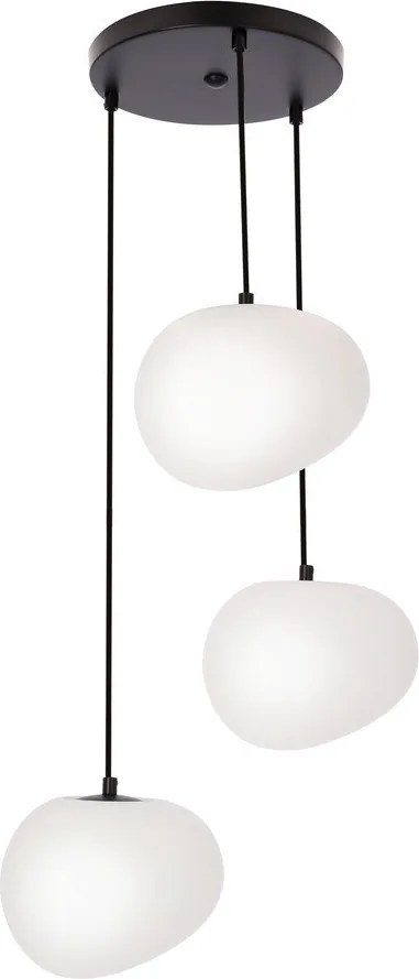 Lustră alb-negru ø 42 cm Stones – Candellux Lighting