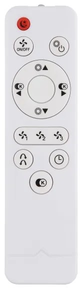 Plafonieră LED cu ventilator Globo 03650 GATIAN LED/30W/230V negru + telecomandă