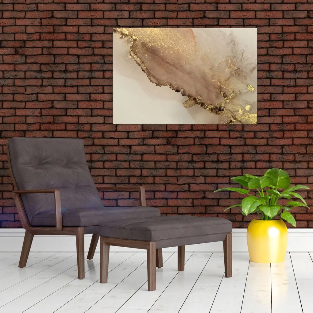 Tablou - Sclipici auriu (90x60 cm)