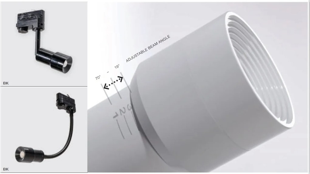 Spot LED directionabil pe sina LUMI FLEX TRACK 3Line 5W alb