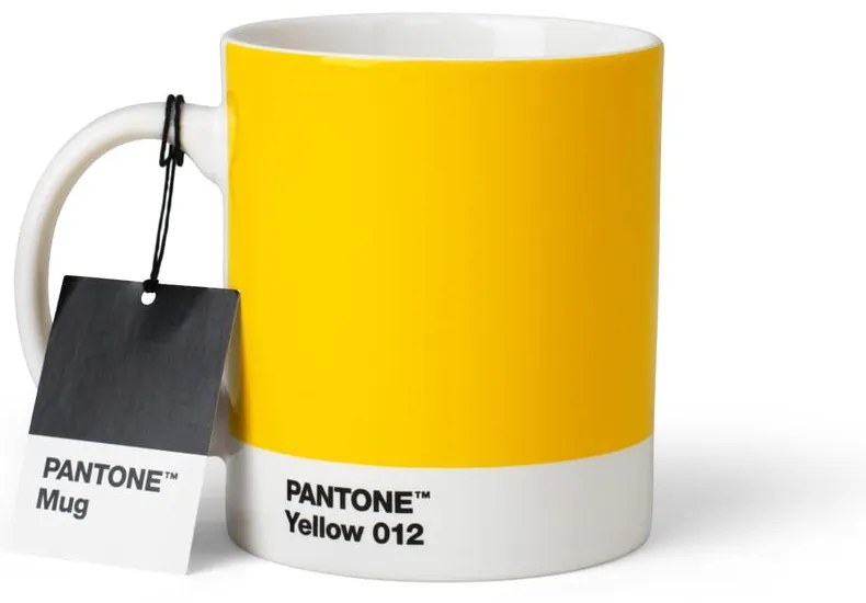 Cană galbenă din ceramică 375 ml Yellow 012 – Pantone