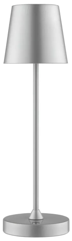 Brilliant - Lampă de birou LED tactilă, reîncărcabilă, dimabilă ELORA LED/2,5W/5V 2700K IP44 argintie