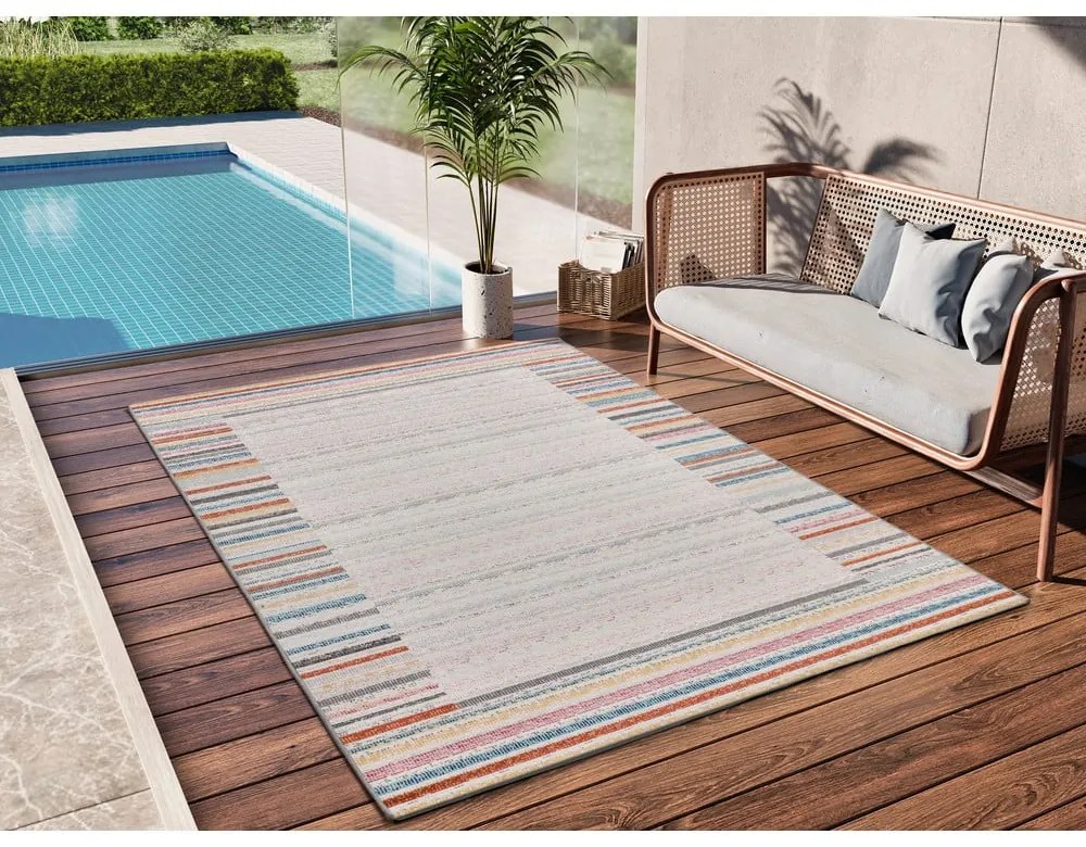 Covor pentru exterior și interior crem 120x170 cm Samara – Universal
