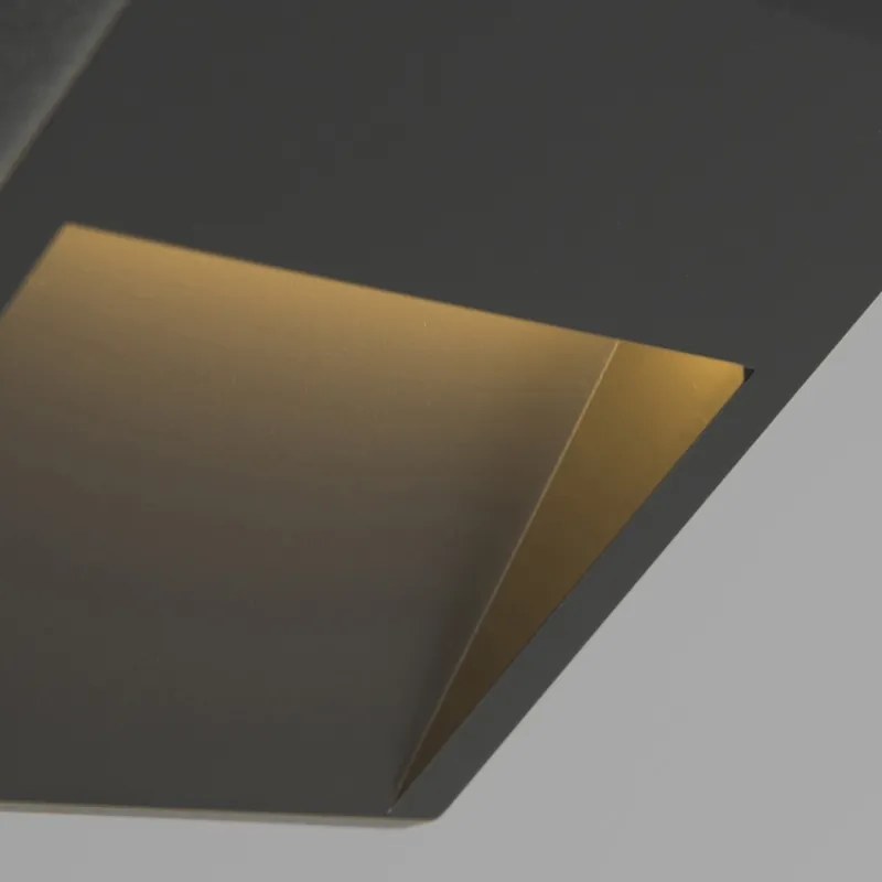 Set de 2 Aplice Moderne Gri Închis cu LED - Gem 2