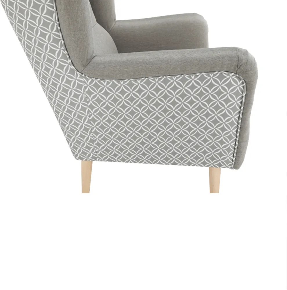 Scaun de design, ţesătură, capuccino/model, BELEK