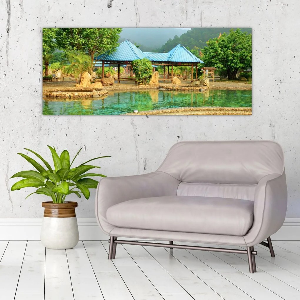 Shanghai hotel park (120x50 cm)